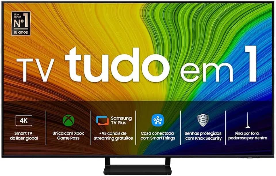Samsung Smart TV 55' QLED 4K 55Q70D - Tecnologia de Pontos Quânticos, Upscaling 4K AI, Painel até 120Hz