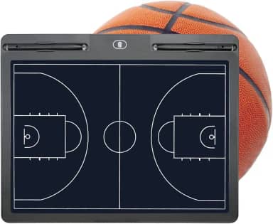 Pure Vie Quadro de treinamento de basquete eletrônico LCD treinadores de basquete prancheta tática para escrita tablet quadro-negro com caneta Stylus - presente de basquete artigos esportivos