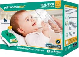 Inalador/Nebulizador Ultrassônico Pulmosonic Star, Soniclear, Verde/Branco -Modelo variado, 1 unidade