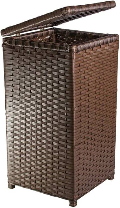 Cesto de Roupa Roupeiro Fibra Sintética 30x30x60 Palha Indiana