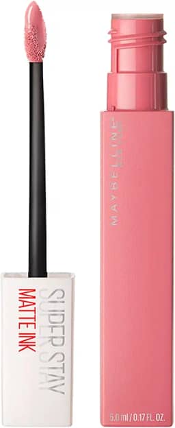 Maybelline SuperStay Matte Ink Batom Líquido Matte Longa Duração 16H com Aplicador Preciso, Não Transfere e Cor Intensa, Acabamento Matte Confortável, Cor 10 Dreamer Rosa Nude, 5ml