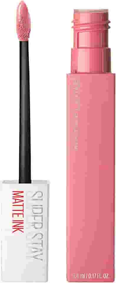 Maybelline SuperStay Matte Ink Batom Líquido Matte Longa Duração 16H com Aplicador Preciso, Não Transfere e Cor Intensa, Acabamento Matte Confortável, Cor 10 Dreamer Rosa Nude, 5ml