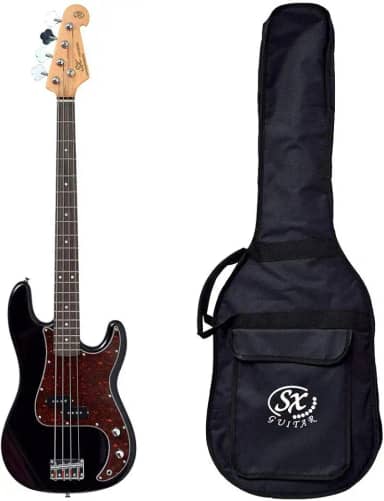 Baixo Sx Spb62 Bk Preto Precision Bass 4 Cordas Com Bag
