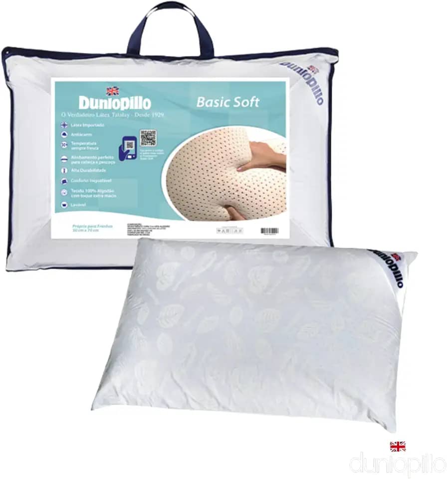 Travesseiro de Látex Basic Soft Dunlopillo