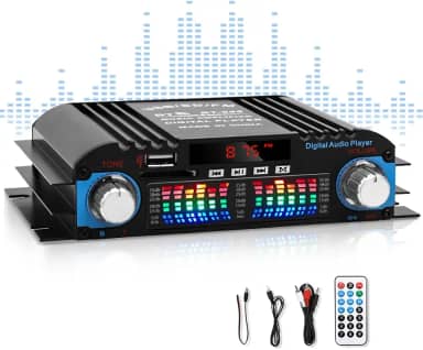 Mini Amplificador de Potência de áudio Profissional, Placa Amplificadora de Potência Estéreo, Mini Amplificador de som Áudio, HiFi Amplificador Digital Plac de Áudio, 60WX4