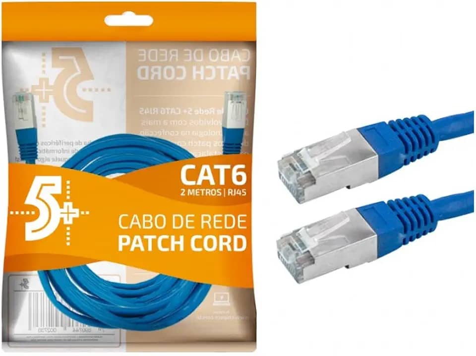ChipSce Patch Cord CAT6E FTP 2,0m Azul 018-1087