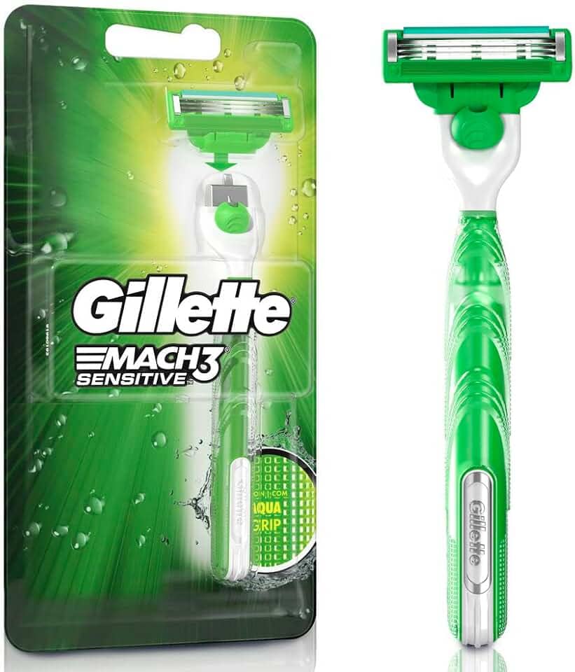 Gillette Aparelho De Barbear Mach3 Acqua-Grip Sensitive