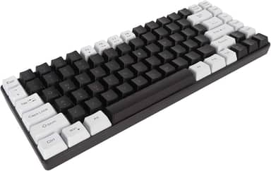 Teclado mecânico para jogos 80% mecânico, teclado mecânico com fio de 84 teclas, teclado ultra compacto retroiluminado RGB para desktop, computador, PC (preto)
