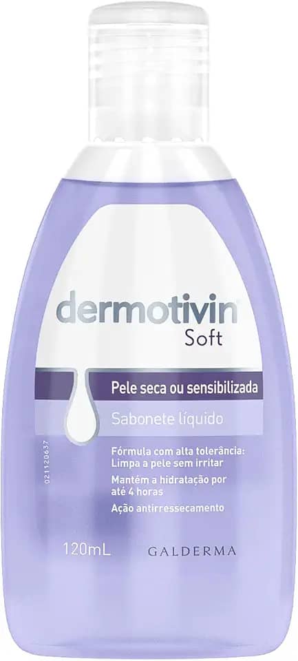 Dermotivin Sabonete Líquido Facial Pele Seca Ou Sensibilizada Soft 120ml