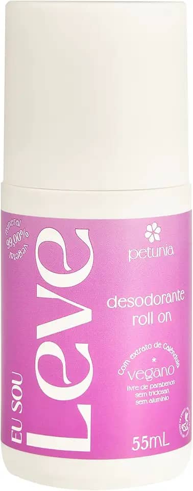 Petunia Desodorante Vegano Roll On Eu Sou Leve 55Ml