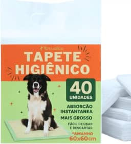 Tapete Higienico Para Cachorros Pet 60x60 40 Unidades Grande Anti Odor Super Absorvente Totus Life PREMIUM