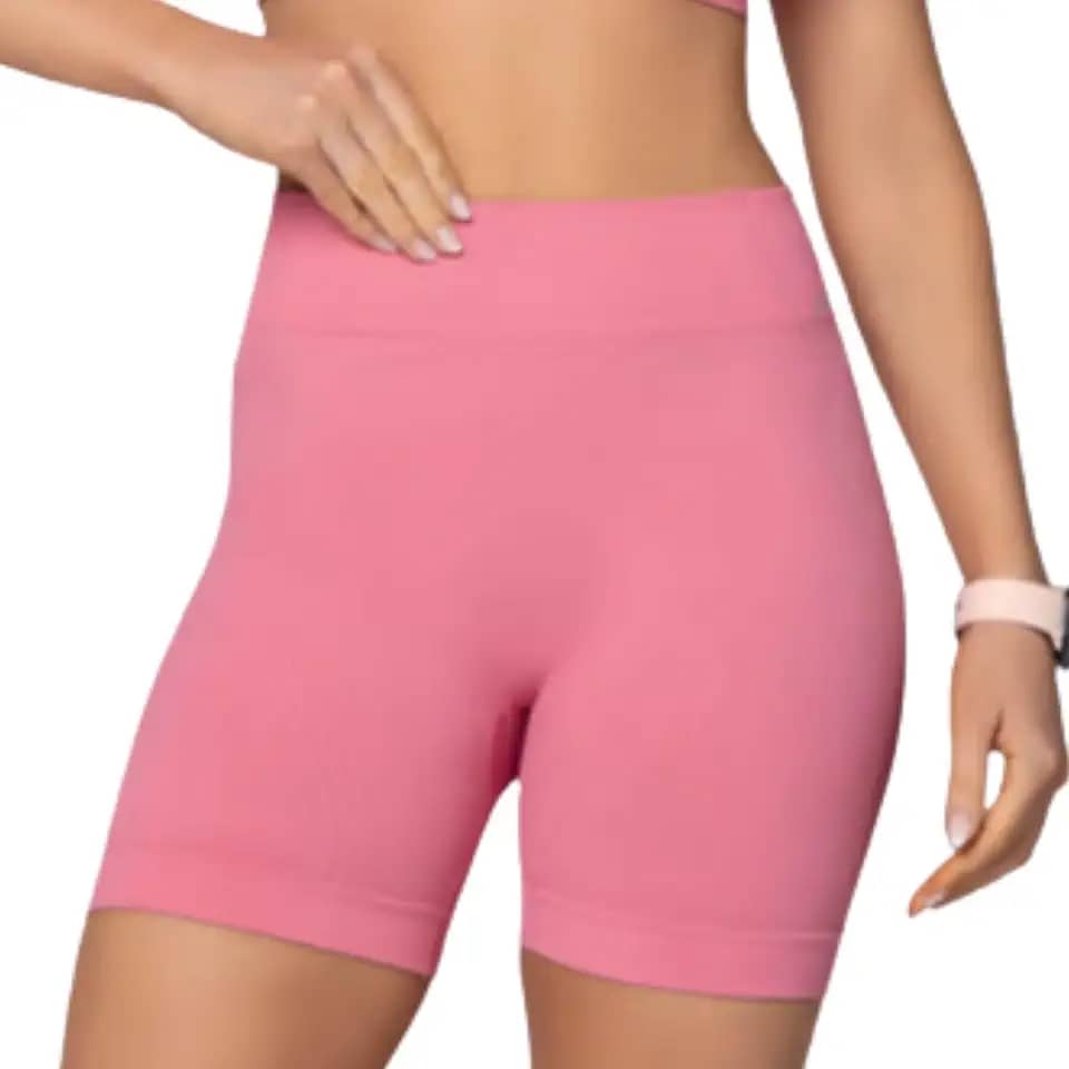 Short Academia Feminino Zero Transparência Sem Costura Poliamida Selene Adulto