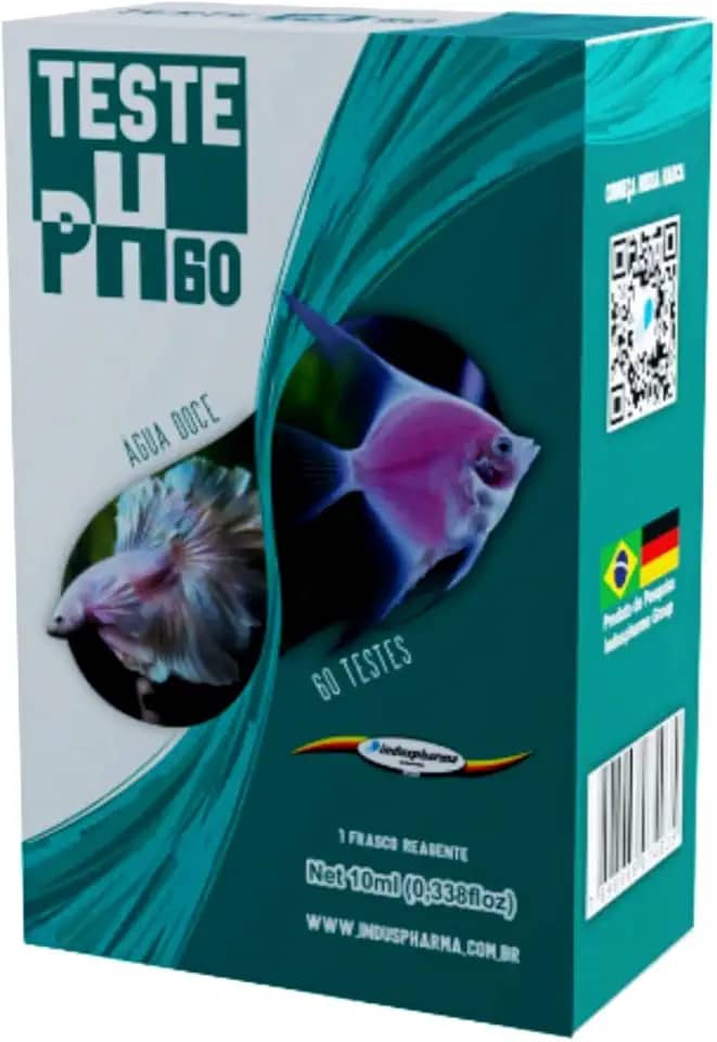 INDUSPHARMA, TESTE DE PH ÁGUA DOCE 60 TESTE INDUSPHARMA