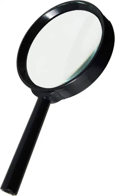 Lupa Lente com 75mm De Diametro com Cabo - 01 Unidade, Western, 2455, Multicor