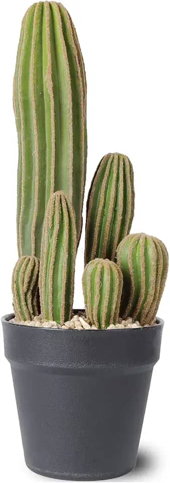 Cactos artificiais, cactos falsos, 40,6 cm, plantas para decoração de casa, jardim, escritório, loja