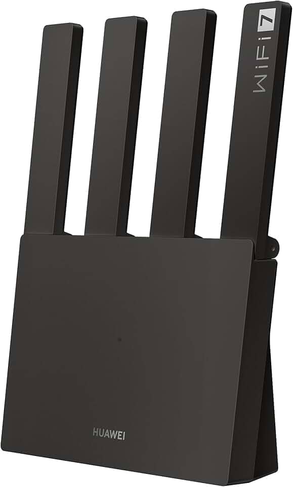 Roteador, HUAWEI WiFi BE3, Wifi 7, 3.6 Gpbs Dual-Band Wi-Fi 7, Visualização de Diagnóstico WiFi, Controle Parental, Preto