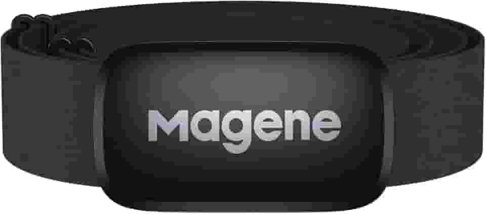 Monitor de frequência cardíaca Magene H64, sensor de frequência cardíaca, cinta peitoral, protocolo ANT+/Bluetooth, compatível com aplicativos iOS/Android (novo H64)