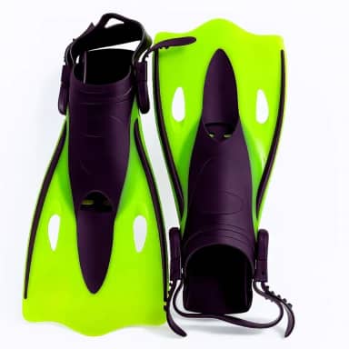 Pé de Pato para Natação e Nadadeira de Mergulho Ajustável e Durável (até 36)