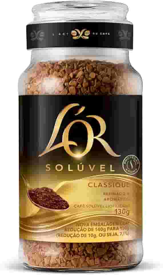 Café L'OR Solúvel Classique Pote de Vidro 130g