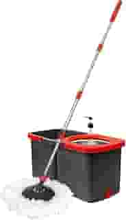 Mop Giratorio Duo - dois baldes separados - Vermelho e Cinza - Powermaid