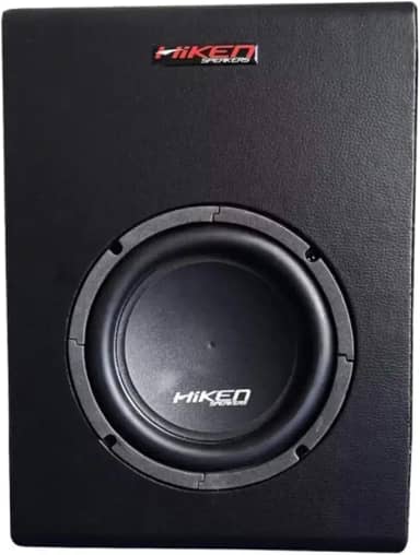 Caixa de Som Amplificada Automotiva Slim Sub 8" Polegadas 200W PMPO Hiken - 2HK001992
