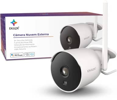 EKAZA, Câmera Externa Smart Wi-fi, Com Armazenamento em Nuvem, Ip66 À Prova Da Chuva, resolução 2K/3.0MP - T2233