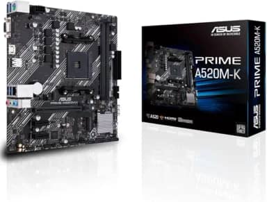 Placa Mãe Asus para AMD AM4 Prime A520M-K 2xDDR4 mATX - 90MB1500-M0EAY0