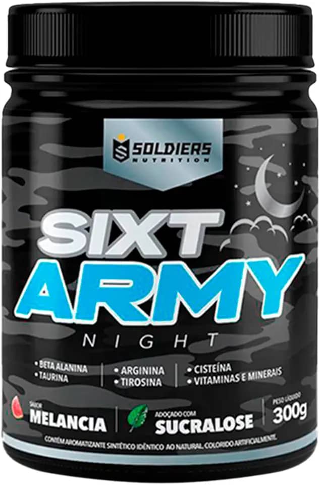 Pré-Treino Sixt Army Nigth 300g - Soldiers Nutrition (300g, Melancia)