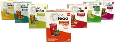 Combo 7 chás Leão preparo em Água Gelada - 70 Sachês