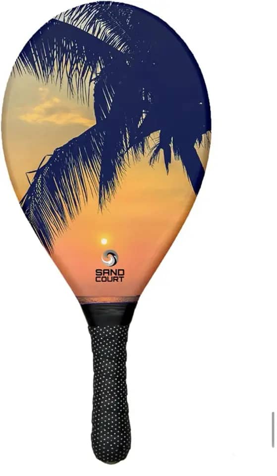 Raquete de Frescobol Profissional Fibra de Vidro Sand Court - Coqueiro