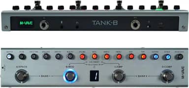 KINGSTER Tank-B Pedal de Multiefeitos para Baixo: 36 Predefinições, 9 Simulações de Amplificador, Bluetooth, Gravação Interna, Bateria Recarregável e 8 IRs para Músicos Brasileiros