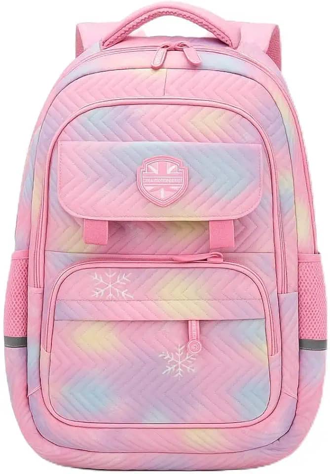 Mochila Escolar Unissex Reforçada em Poliester com Alças Confortáveis e Bolsos Inteligentes para Livros Estojo e Lancheira Tamanho Compacto Ideal para Estudantes