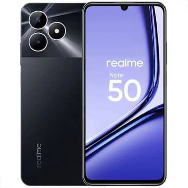 Realme Note 50-128GB - 4GB Ram - Câmera 13MP - Bateria 5000mAh - Tela de 6,74'' - Preto