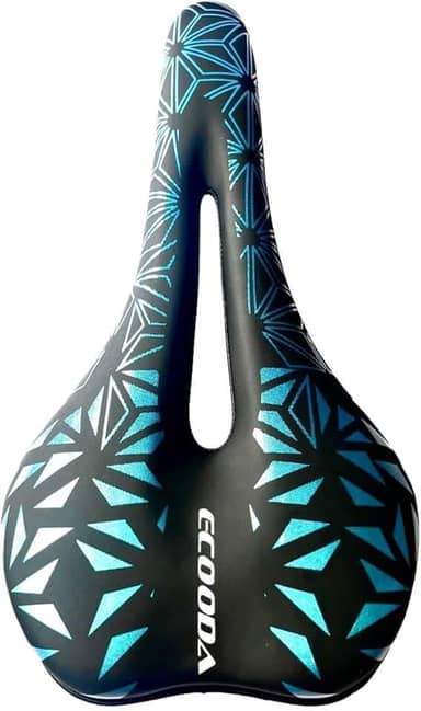 Selim Vazado em Gel Banco de Bike MTB Preto Confortável Anti Prostático