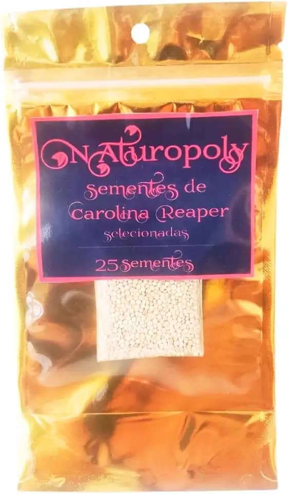 25 Sementes Carolina Reaper Selecionadas Horta Jardim Hortaliça