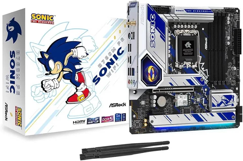 Placa Mãe ASRock B760M PG Sonic WiFi, Chipset B760, Intel LGA 1700, mATX, DDR5