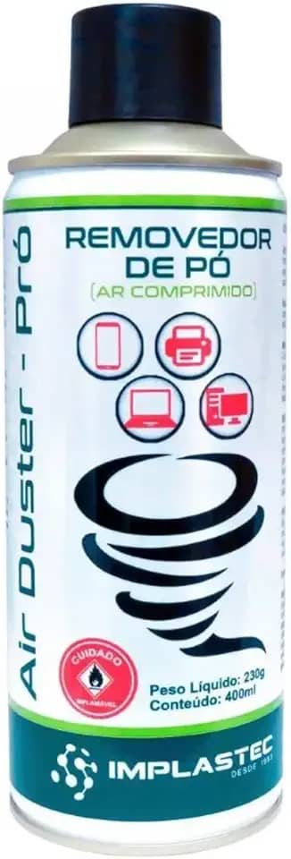 Ar Comprimido Aerossol Implastec Air Duster Pro 400ml 230g