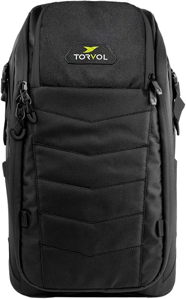 Torvol Mochila Quad Pitstop Stealth Edition, Mochila compacta FPV Drone para 2 drones, serve para DJI Mini 3, Mini 4 Pro, DJI Neo, com compartimento para laptop, capa de chuva impermeável, preta, 26L