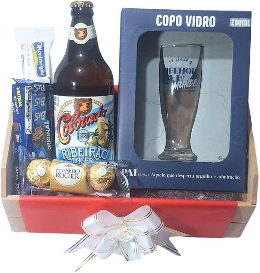 Cesta Presente para o Pai Com Caneca Melhor Pai Do Mundo