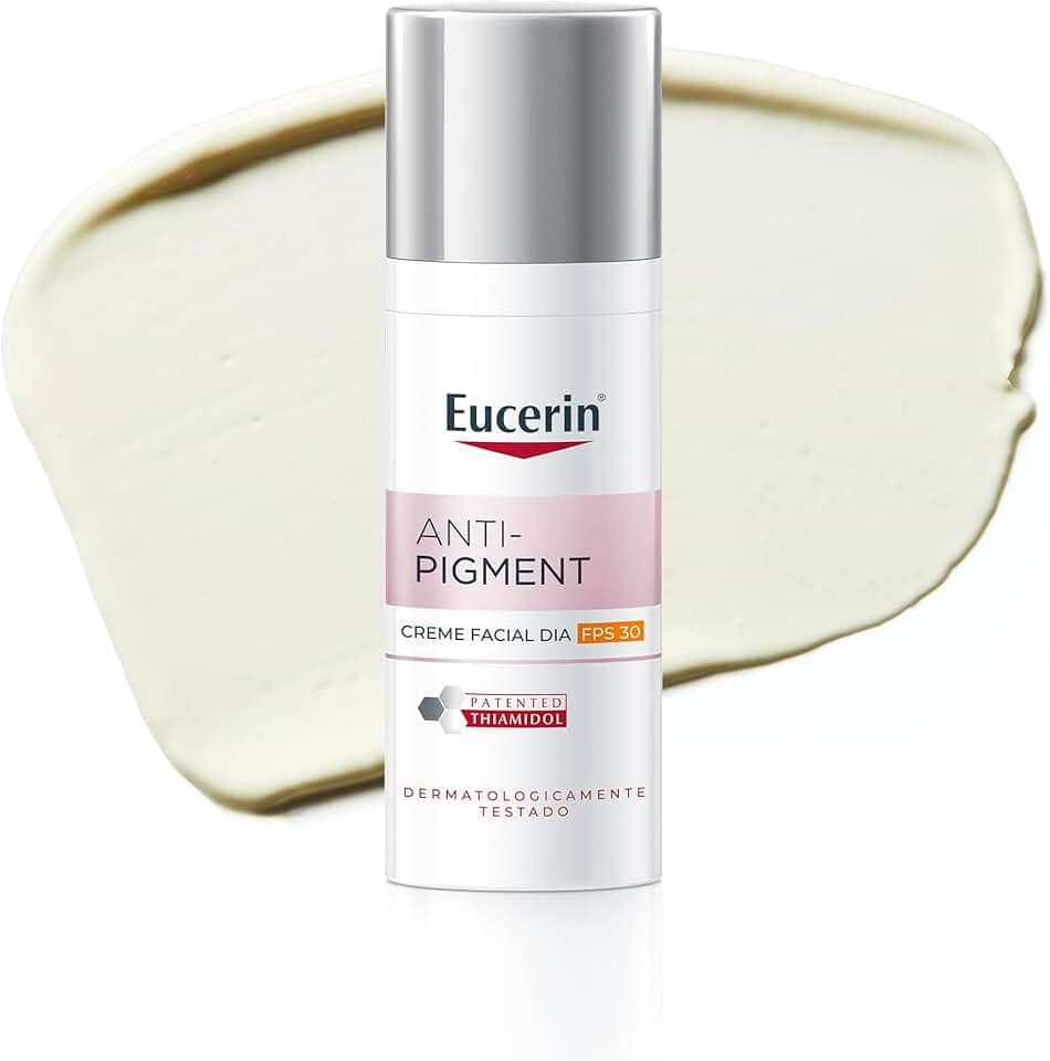 EUCERIN Creme Facial Antimanchas Dia FPS30 50ml, Anti-Pigment, Clareador, Thiamidol, Diurno