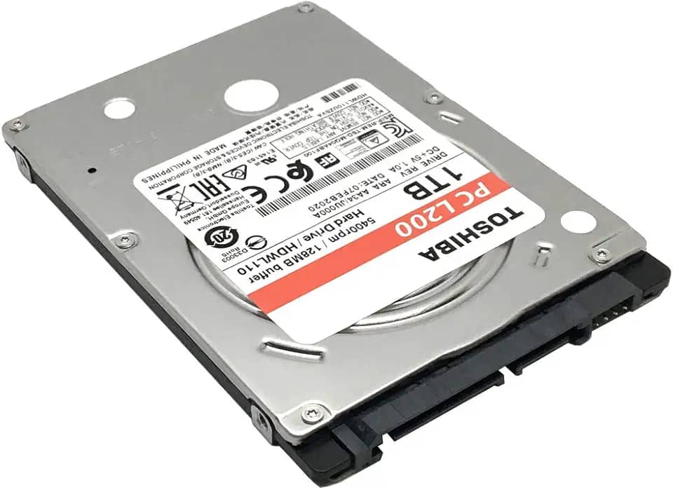 Toshiba 1TB 5400RPM 128MB Cache SATA 6Gb/s (7 mm) 2,5” Interno Gaming PS3/PS4 Disco Rígido - 3 Anos de Garantia