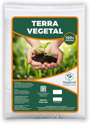 Terra Vegetal 5Kg Adubada Mogifertil Horta - Plantas - Jardim - Vasos - Suculenta