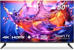 Smart TV 50' HQ UDE50HR315LN 4K com Conversor Digital 3 HDMI 2 USB WI-FI Android 11 Design Slim e Tela Frameless