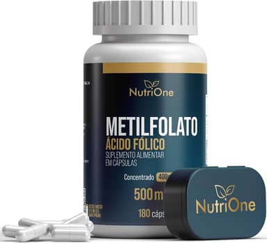 Metilfolato Concentrado 180 Cápsulas - Nutrione