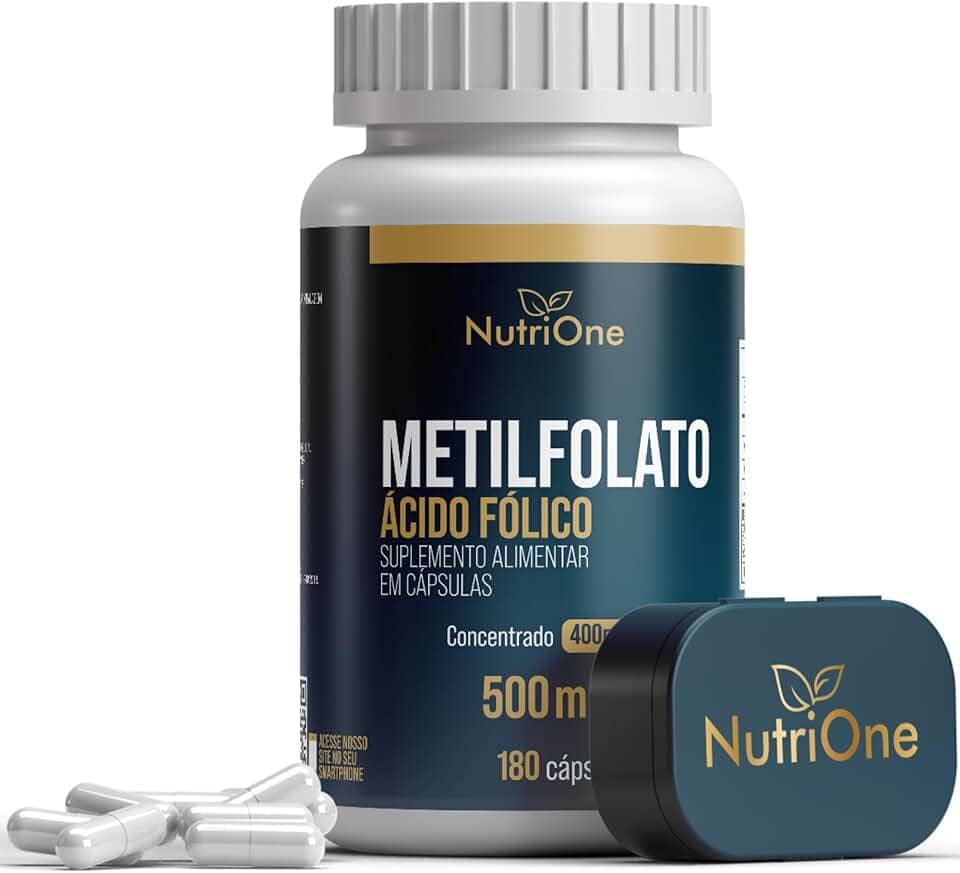 Metilfolato Concentrado 180 Cápsulas - Nutrione