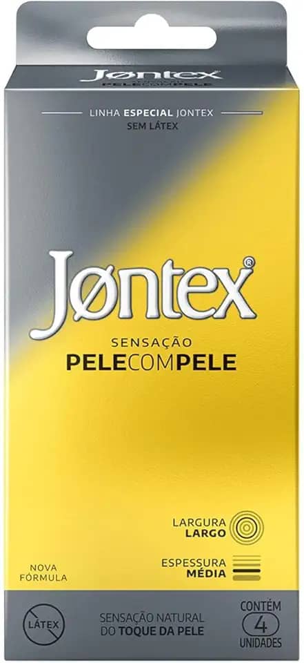 Preservativo Camisinha Jontex Pele com Pele - 4 Unidades