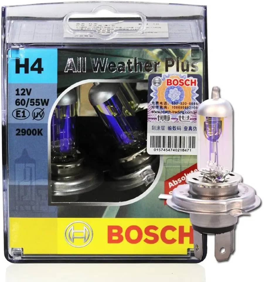 Par Lampada Farol Carro Luz Alta Baixa H4 12v 60w 55w Bosch