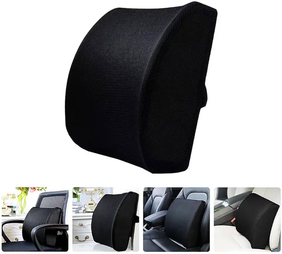 Apoio Lombar Almofada Corretor Postura Suporte Coluna Cadeira Home Office