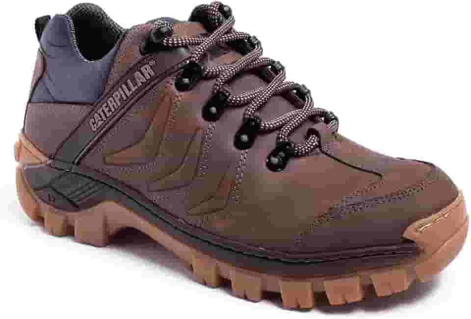 Tênis Adventure San Diego S2, Couro Sintético, Palmilha em Gel, Resistente à Água, Marrom, para Trilha e Caminhada