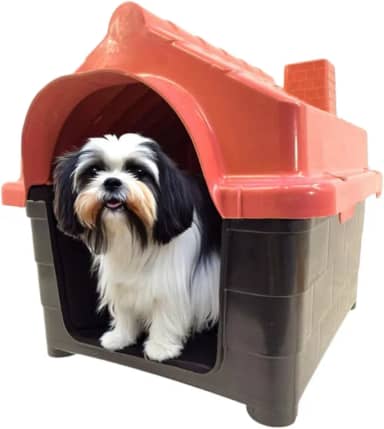 Casinha Pet para Cachorro Gato Conforto e Segurança Casa N3 (Vermelho, N3)